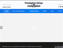 Tablet Screenshot of framinghamsalvage.com